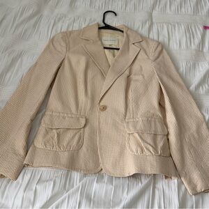 Banana Republic Textured Cream Blazer